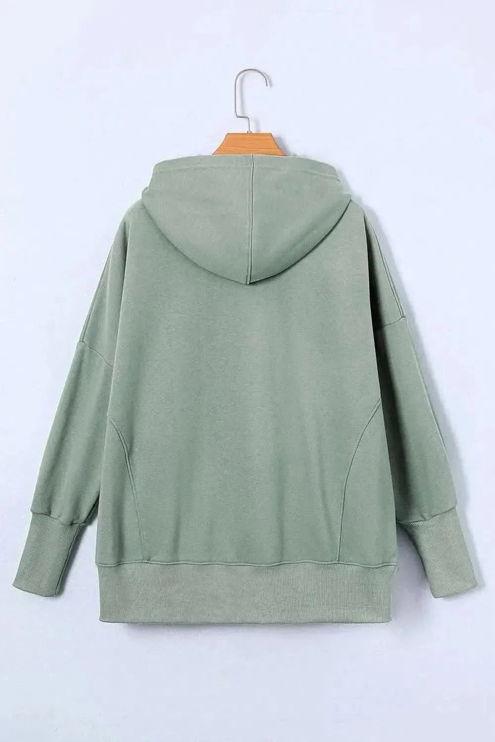 Quarter-Snap Dropped Shoulder Hoodie - Bad Moms Club