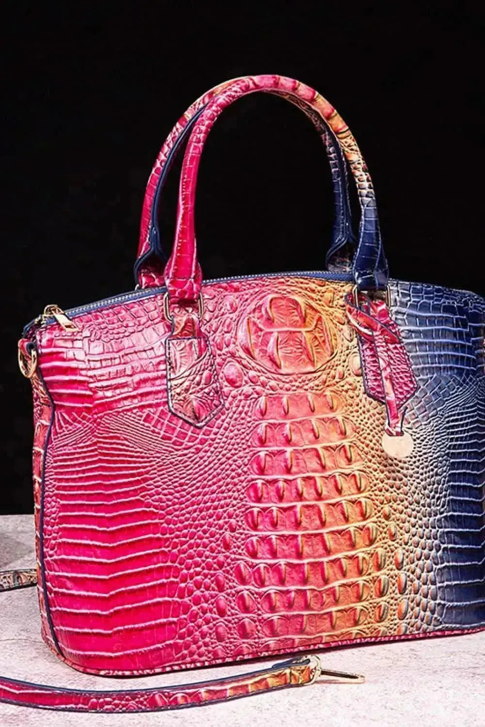 Gradient PU Leather Handbag - Bad Moms Club