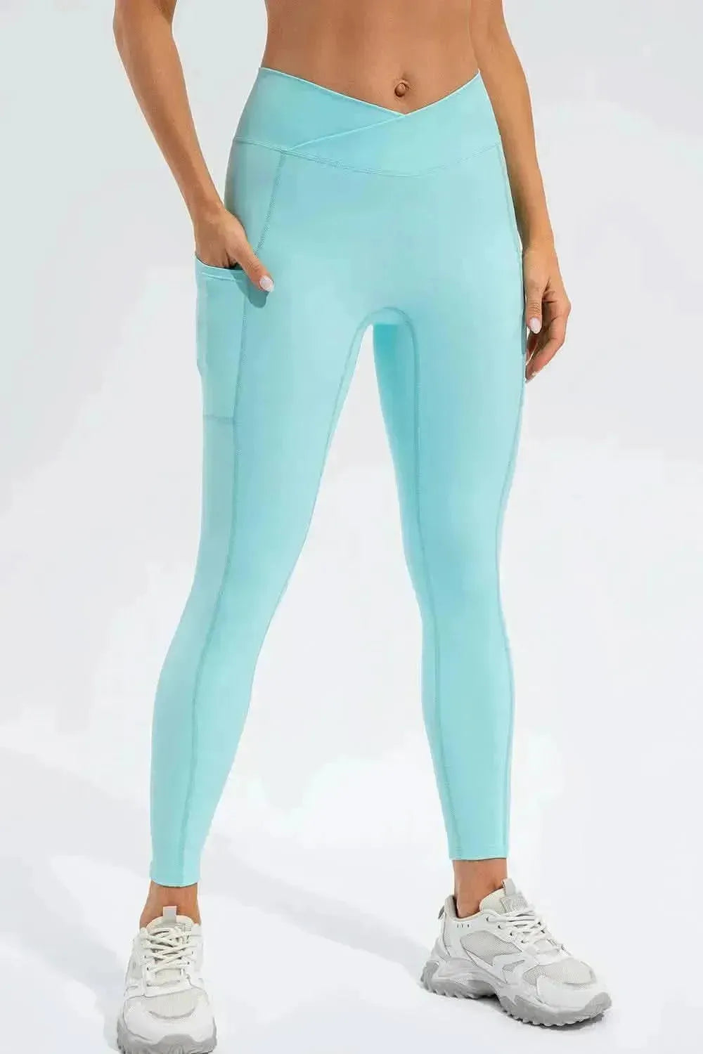 High Waist Active Leggings with Pockets - Bad Moms Club