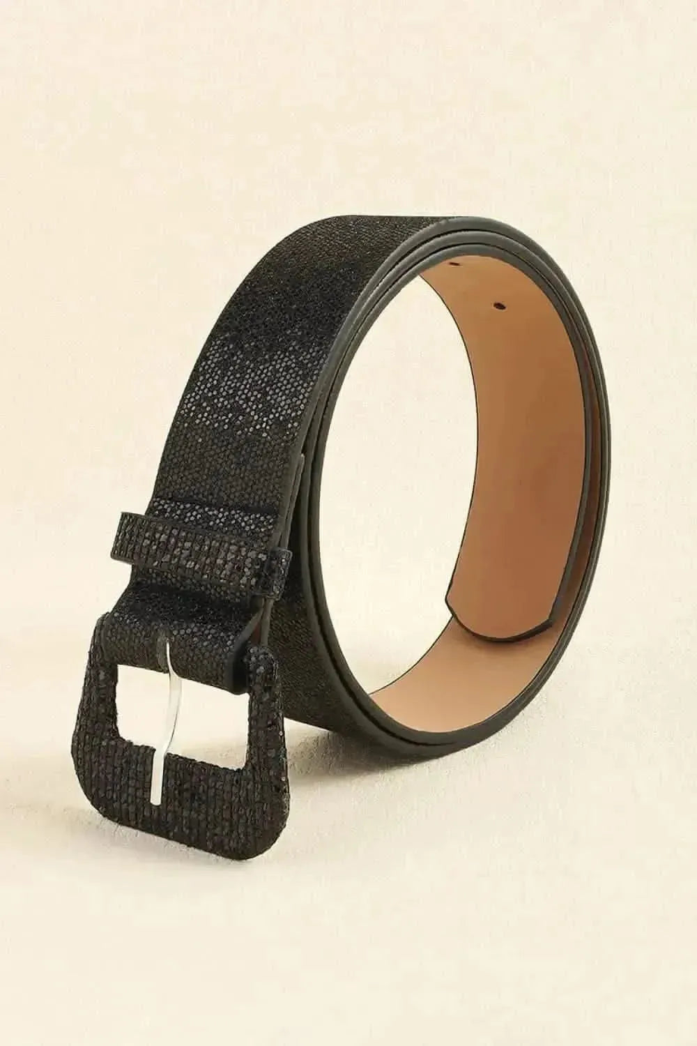 Glitter PU Leather Belt - Bad Moms Club