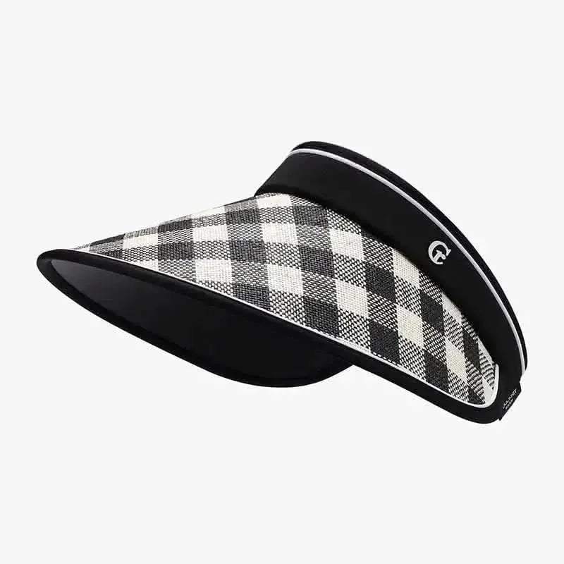 Plaid Natural Grass Adjustable Sun Hat - Bad Moms Club