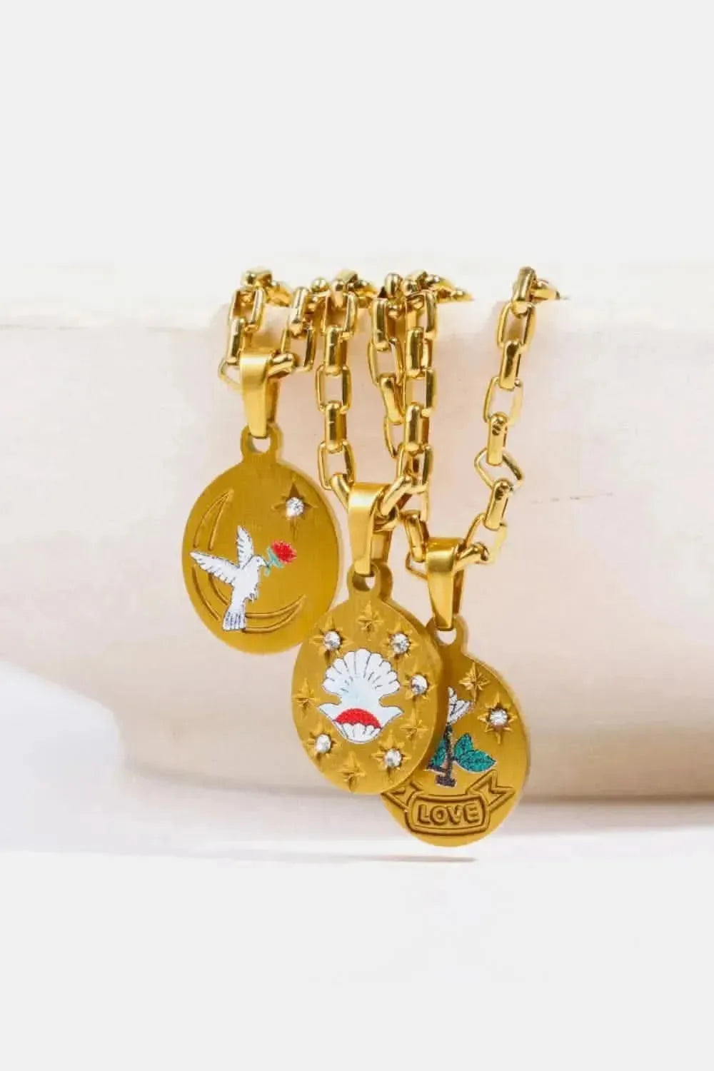 Stainless Steel 18K Gold-Plated Necklace - Bad Moms Club