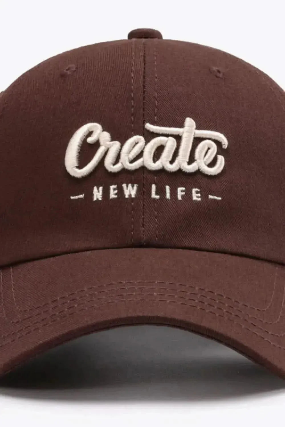 CREATE NEW LIFE Adjustable Cotton Baseball Cap - Bad Moms Club