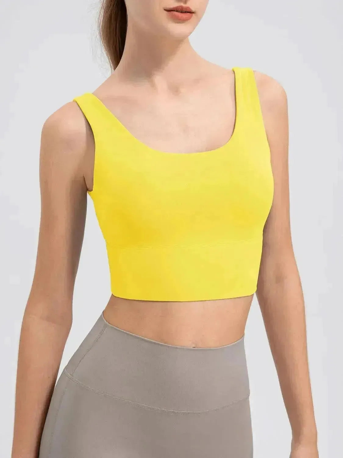 Scoop Neck Wide Strap Active Tank - Bad Moms Club