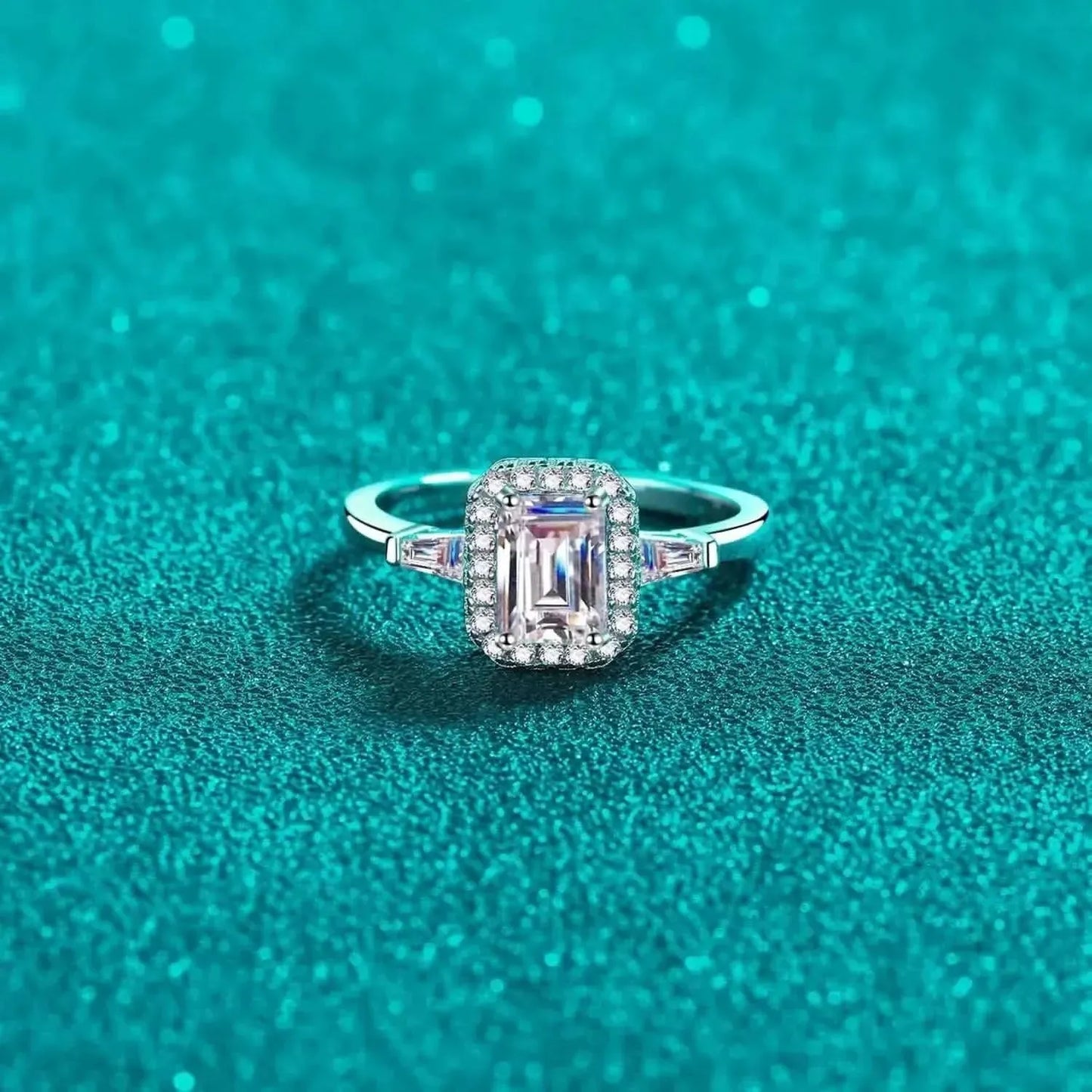1 Carat Moissanite 925 Sterling Silver Ring - Bad Moms Club