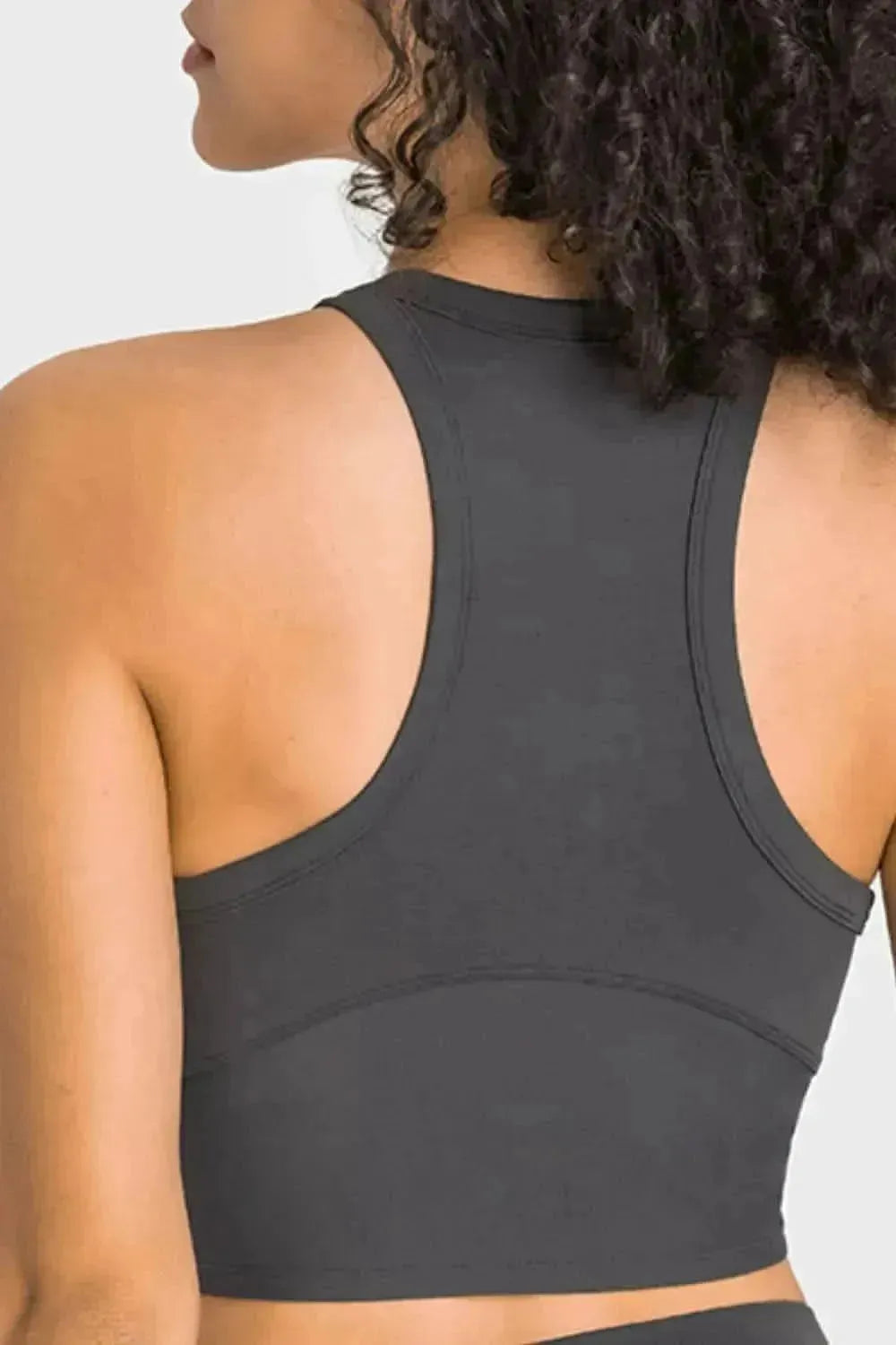 Racerback Cropped Sports Tank - Bad Moms Club
