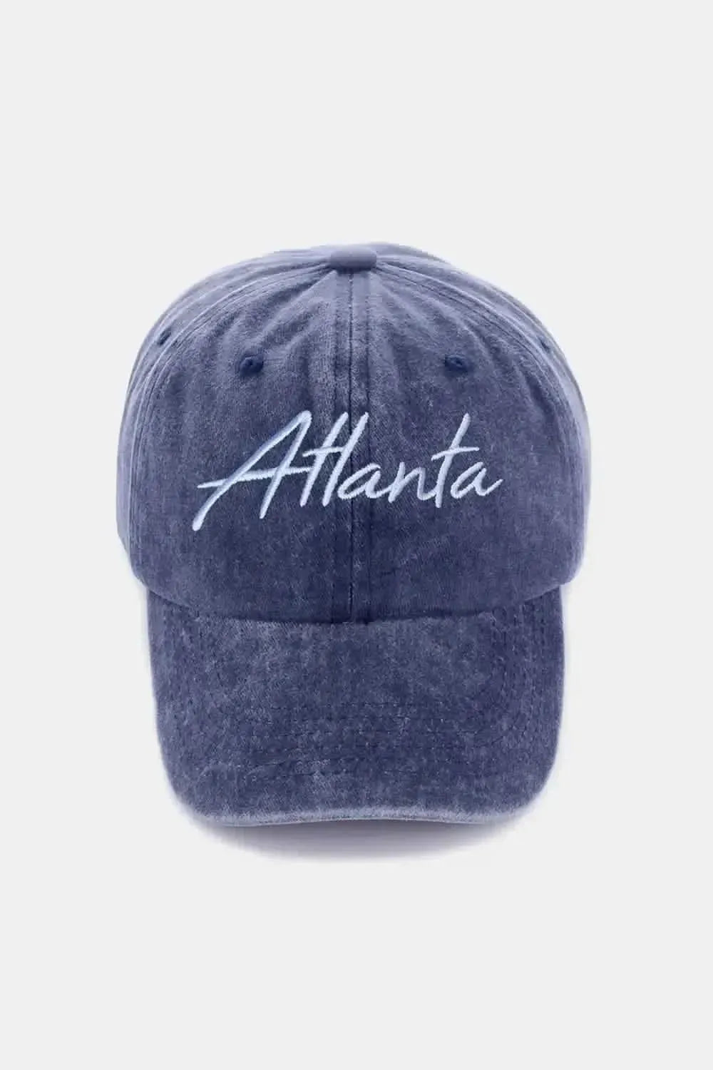 Zenana Washed ATLANTA Embroidered Baseball Cap - Bad Moms Club