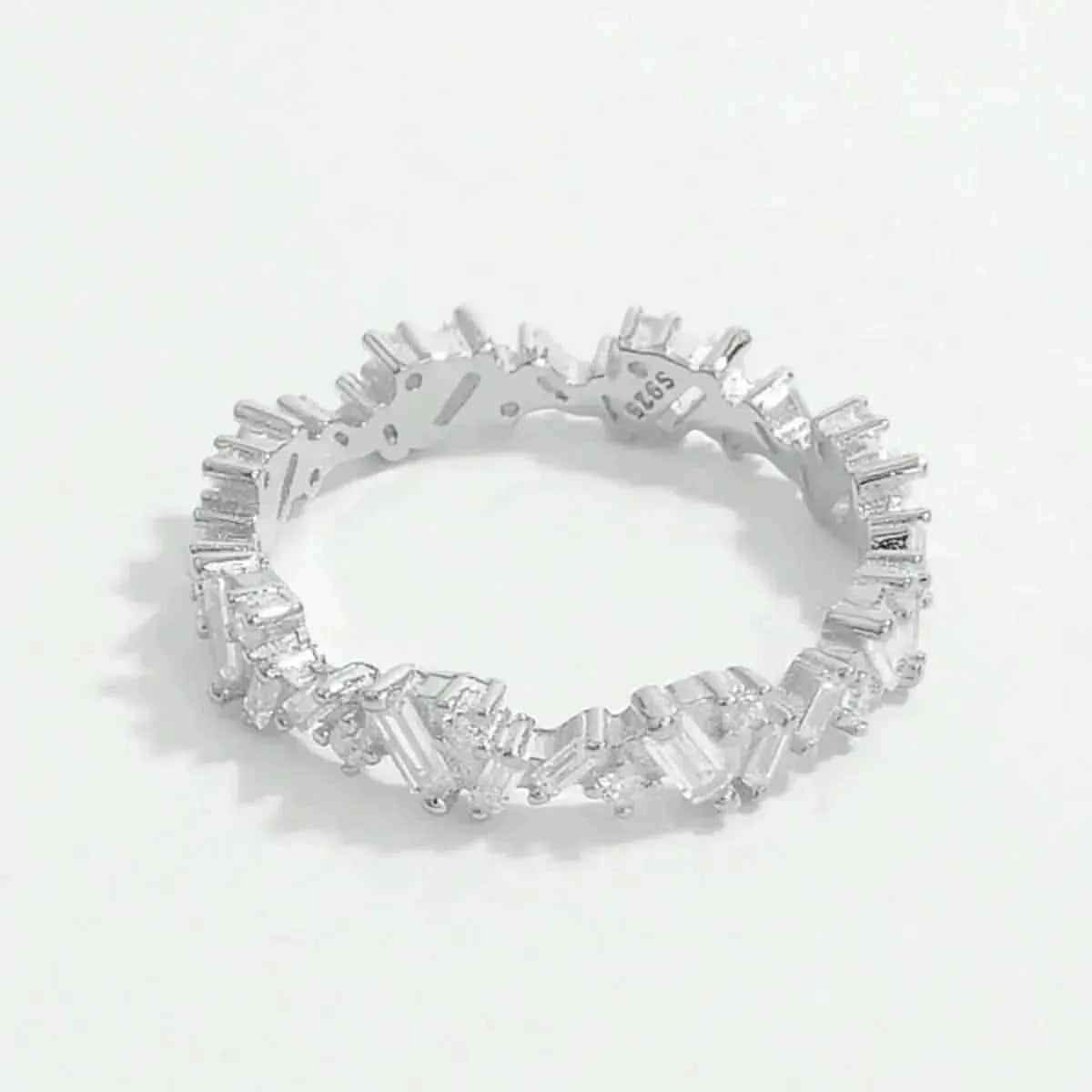 925 Sterling Silver Inlaid Zircon Ring - Bad Moms Club