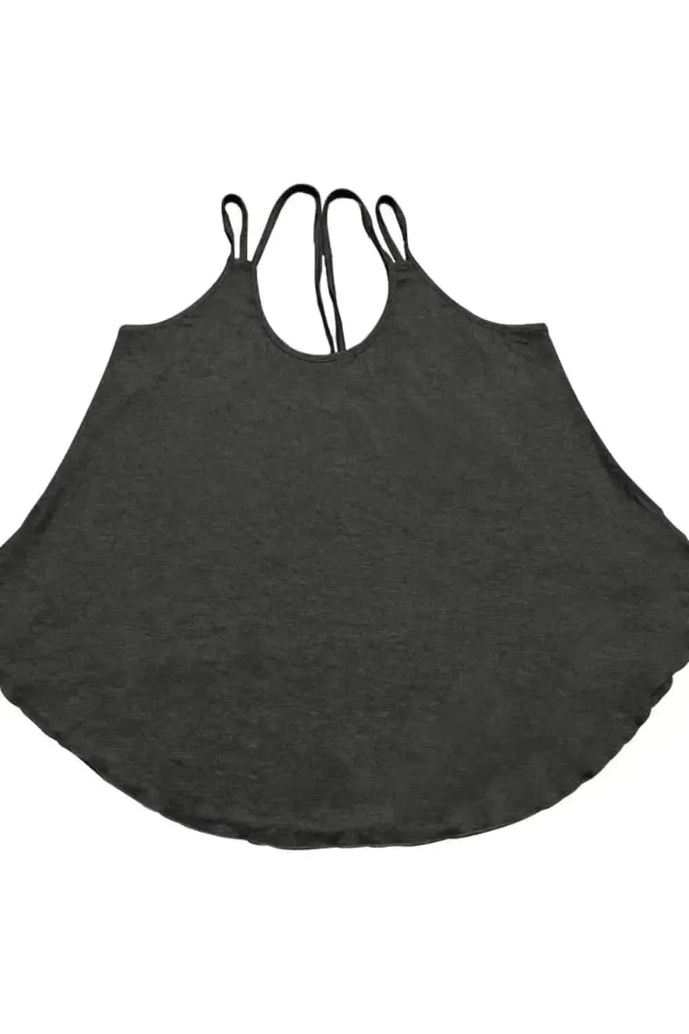 Shiny Scoop Neck Double-Strap Cami - Bad Moms Club