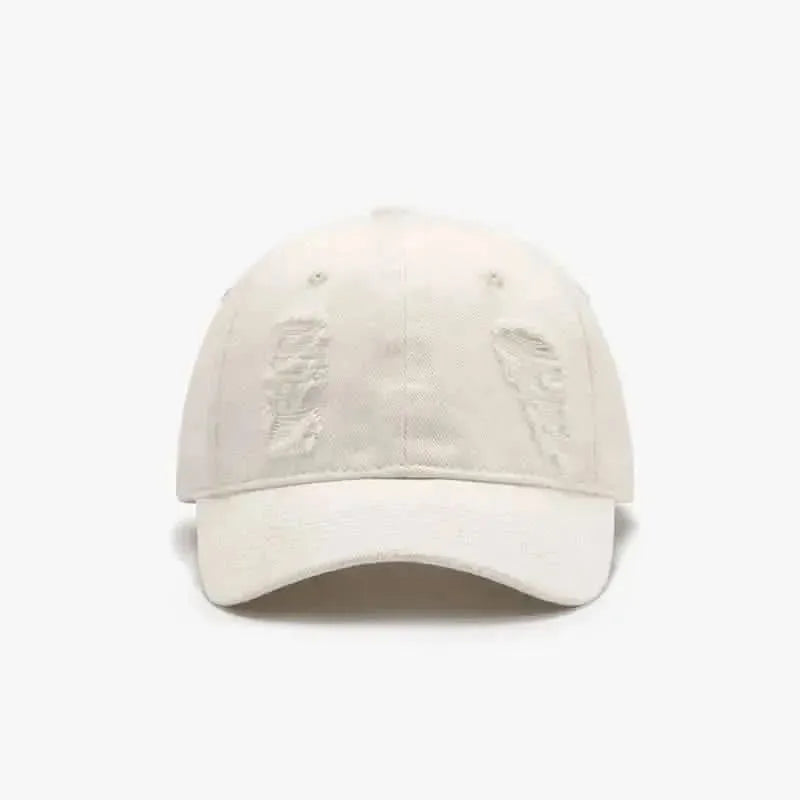 Distressed Cotton Baseball Cap - Bad Moms Club