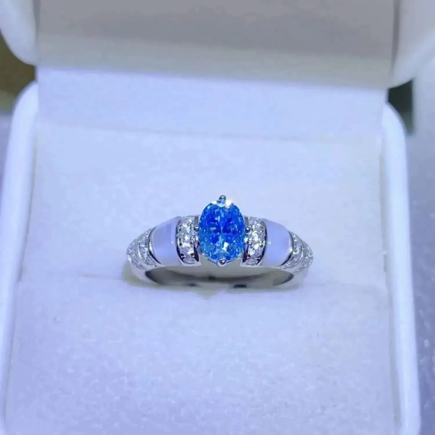 1 Carat Moissanite 925 Sterling Silver Ring - Bad Moms Club