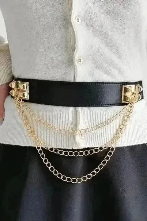 Elastic Belt with Chain - Bad Moms Club
