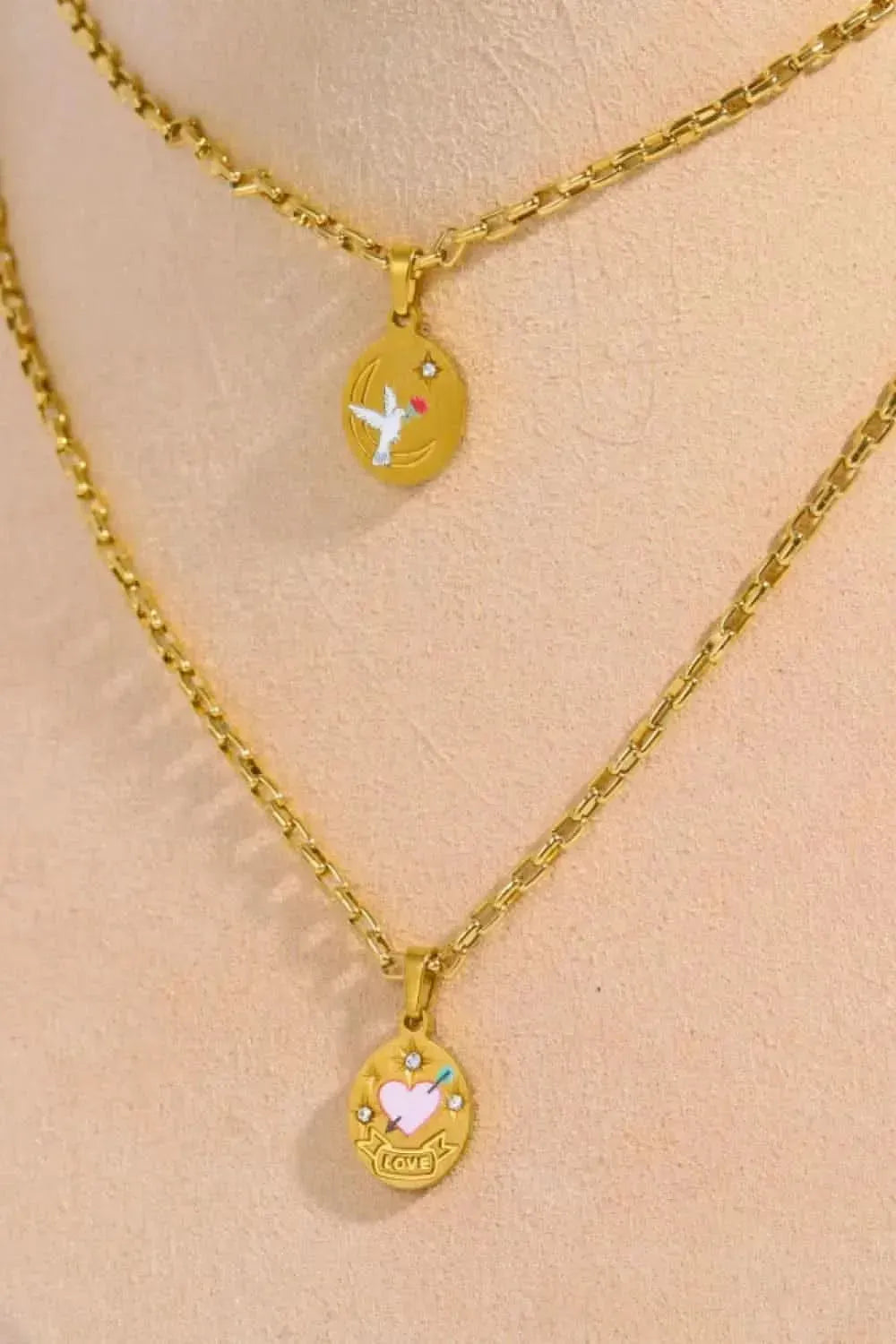 Stainless Steel 18K Gold-Plated Necklace - Bad Moms Club