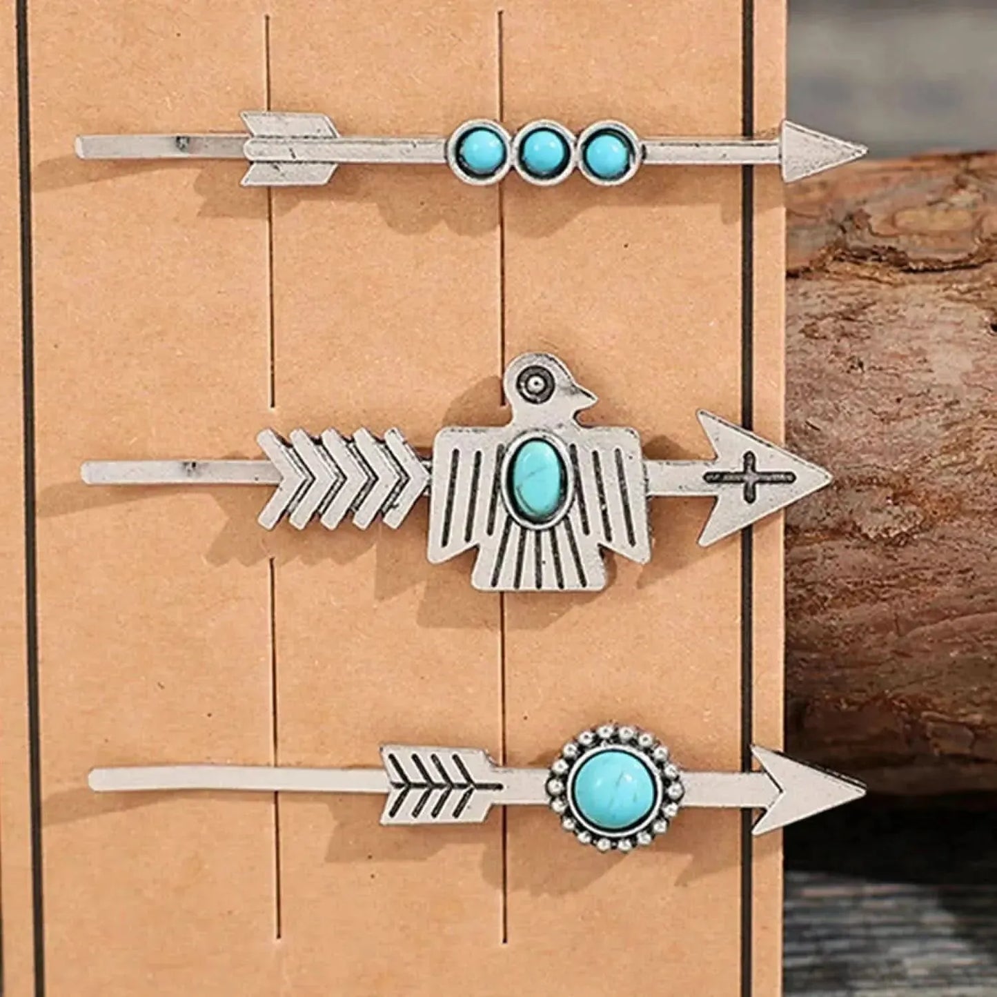 3 PCS/Set Artificial Turquoise Hair Pins - Bad Moms Club