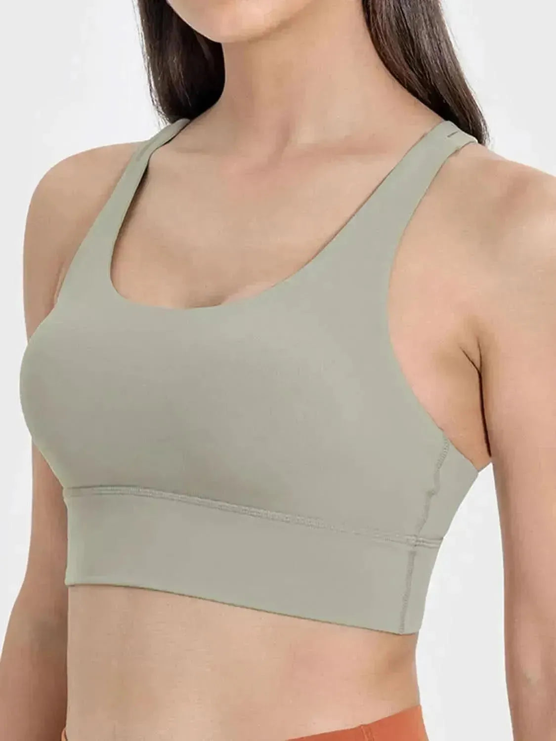 Crisscross Scoop Neck Active Tank - Bad Moms Club