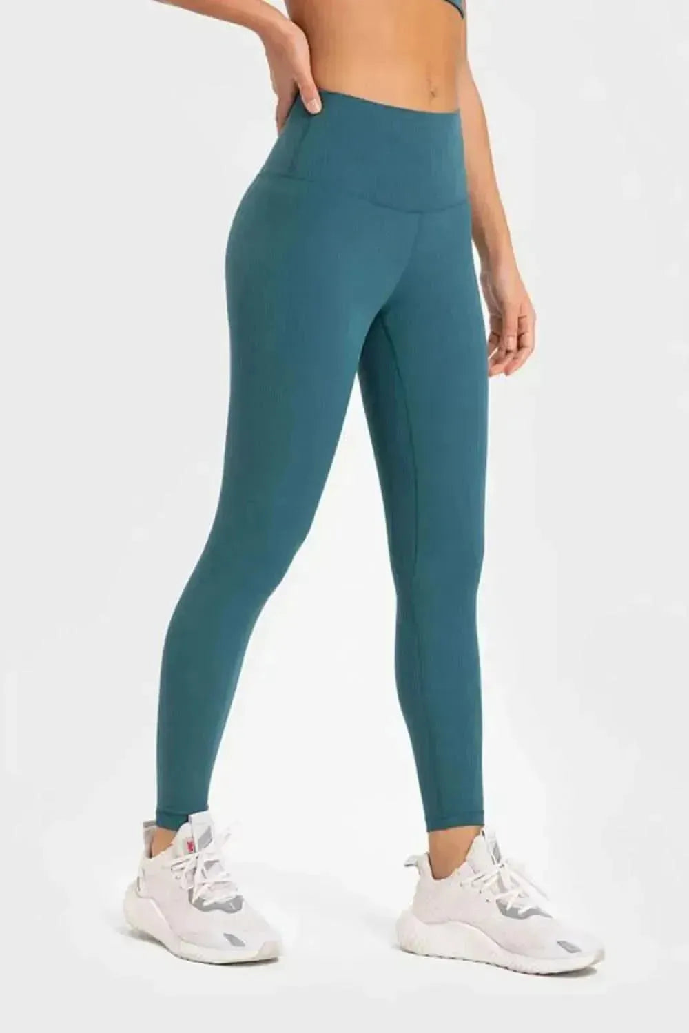 Highly Stretchy Wide Waistband Yoga Leggings - Bad Moms Club