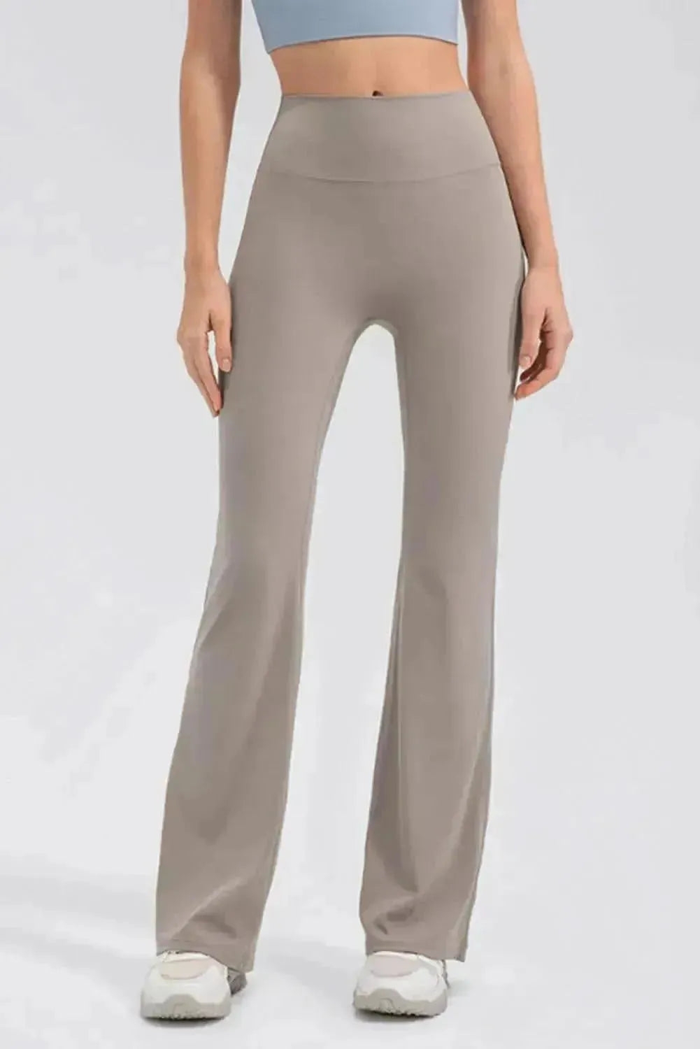 High Waist Straight Active Pants - Bad Moms Club