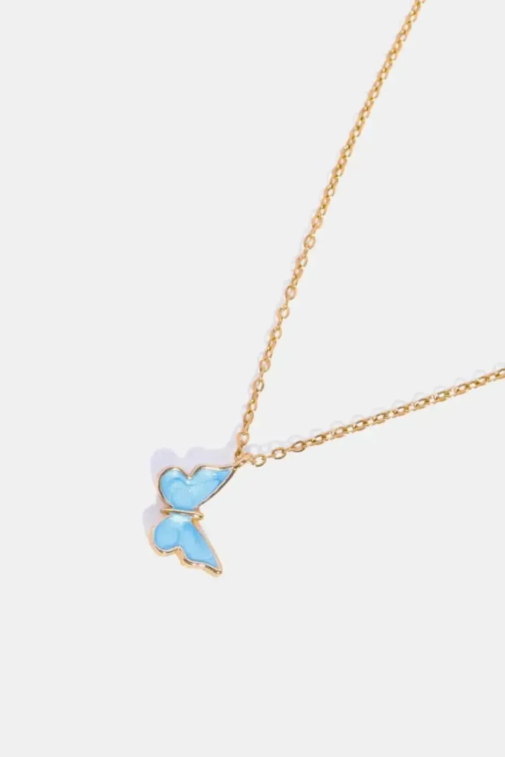 Butterfly Pendant Copper 14K Gold-Plated Necklace - Bad Moms Club