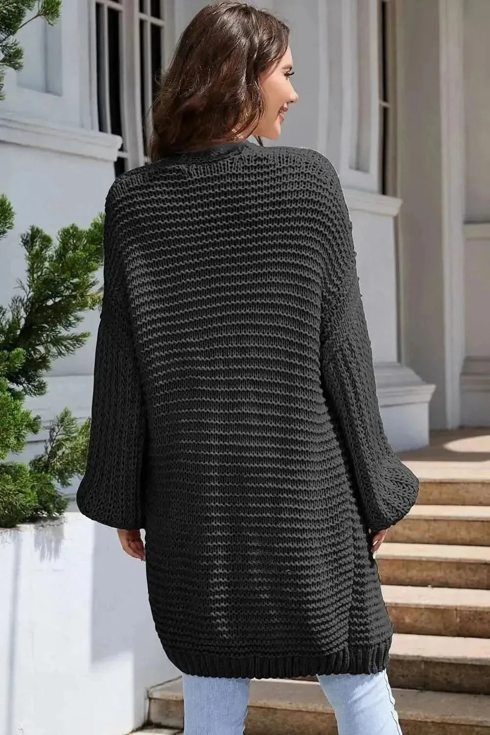 Open Front Longline Cardigan - Bad Moms Club
