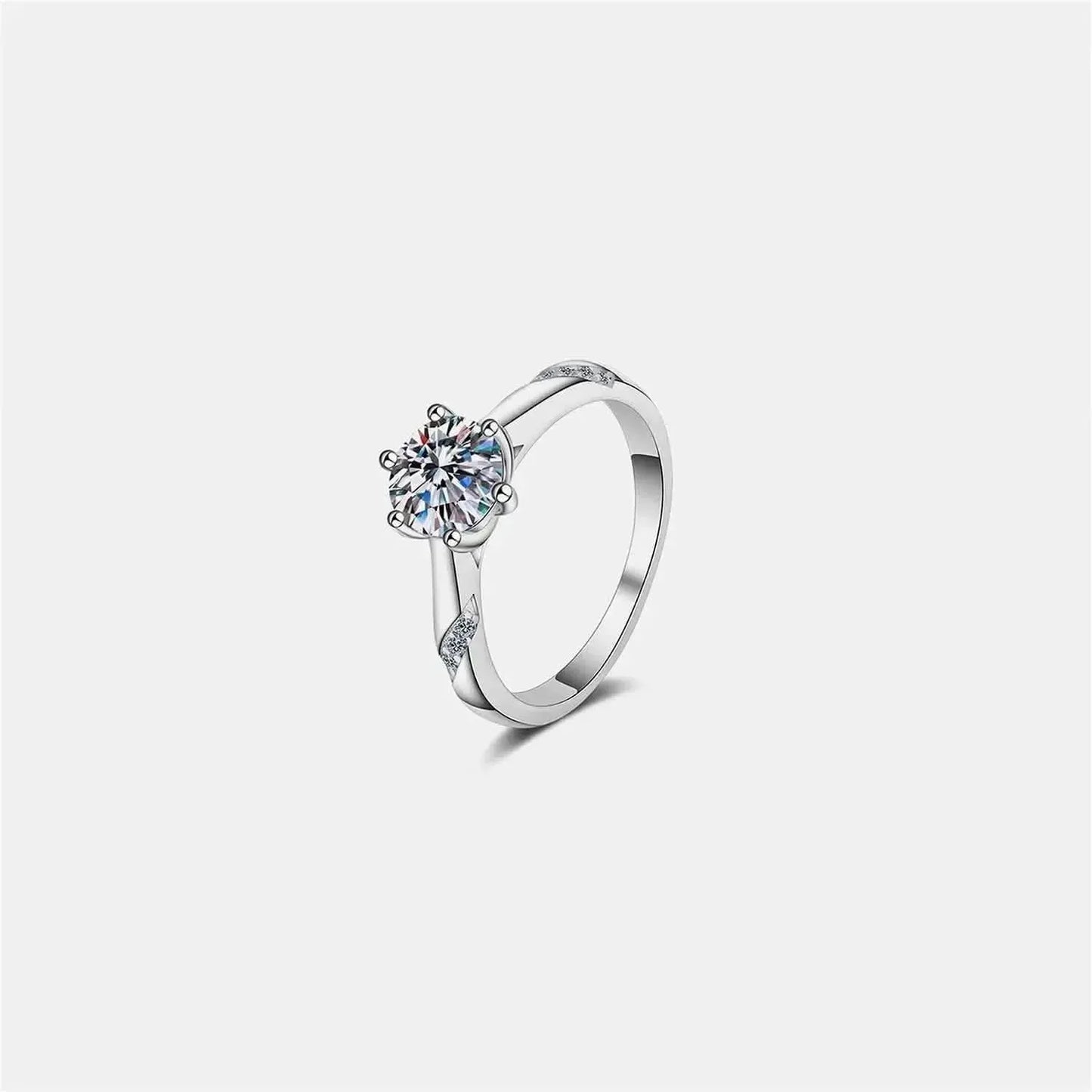 1 Carat Moissanite 925 Sterling Silver Ring - Bad Moms Club