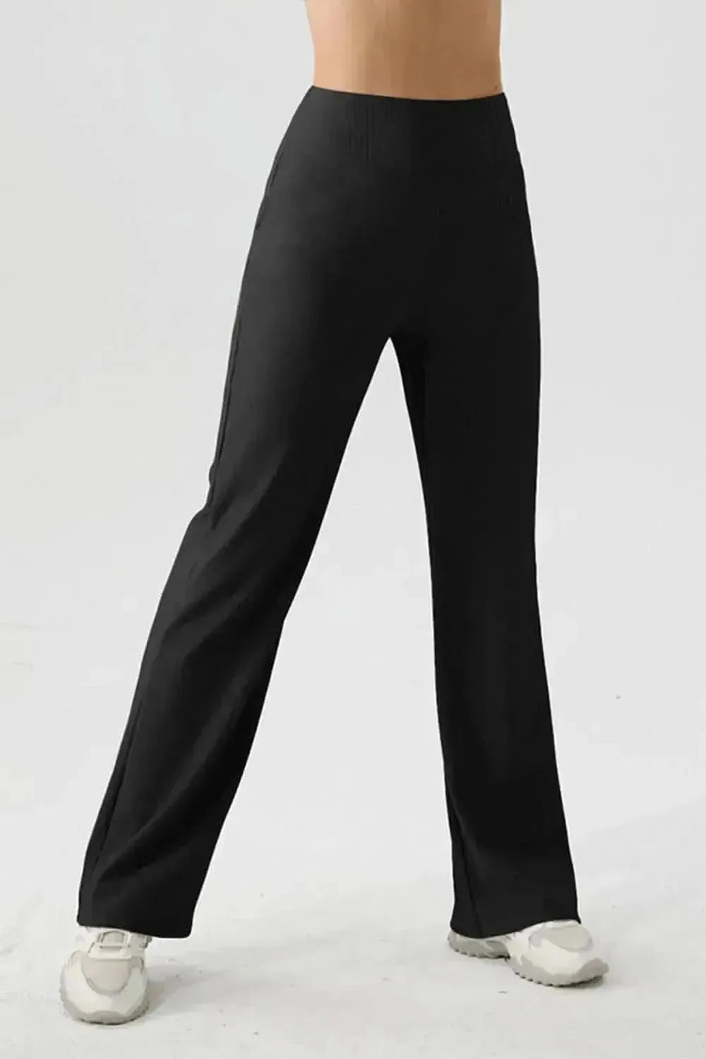 High Waist Straight Active Pants - Bad Moms Club