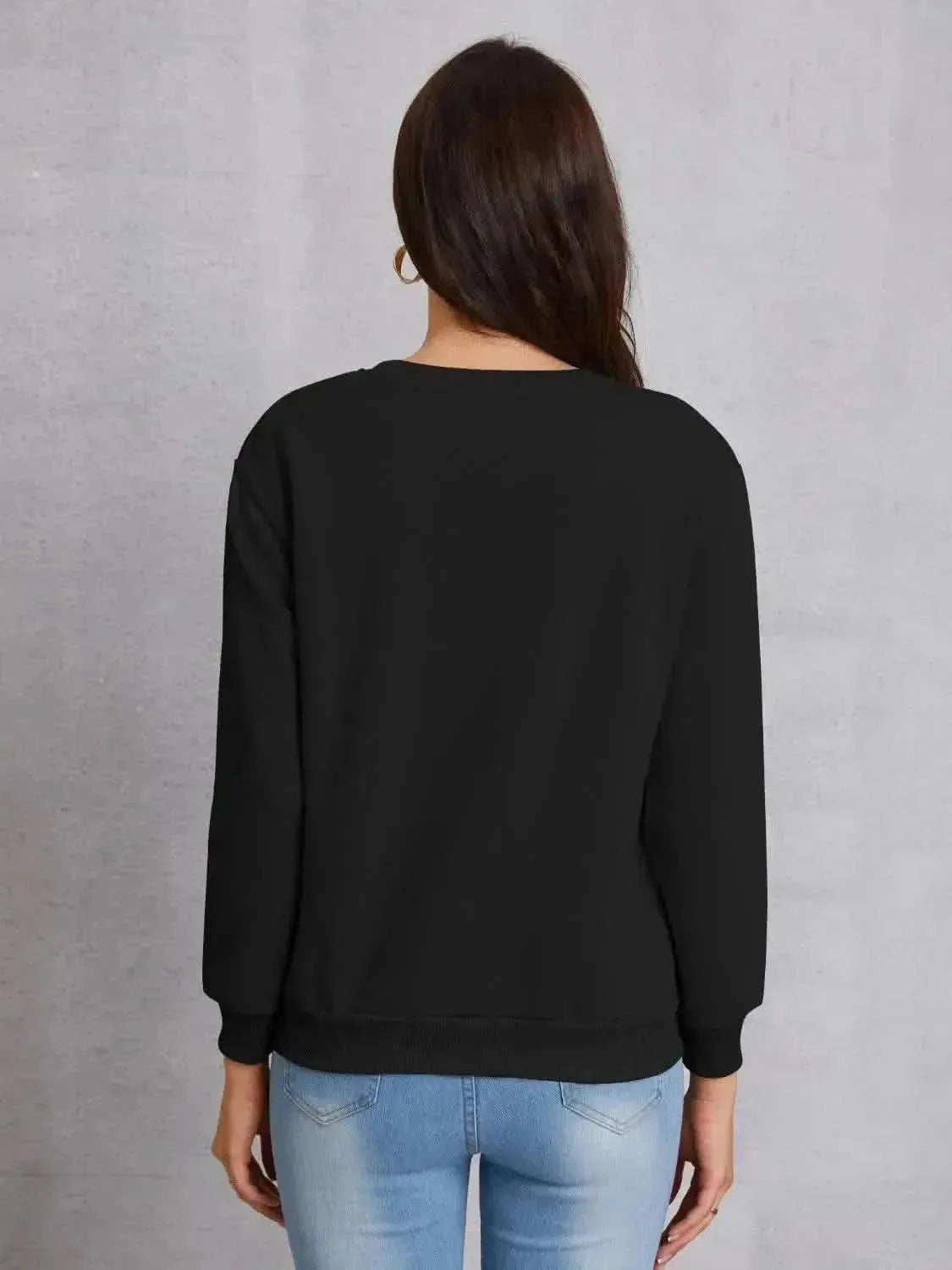 LUCK CHARMER Round Neck Sweatshirt - Bad Moms Club