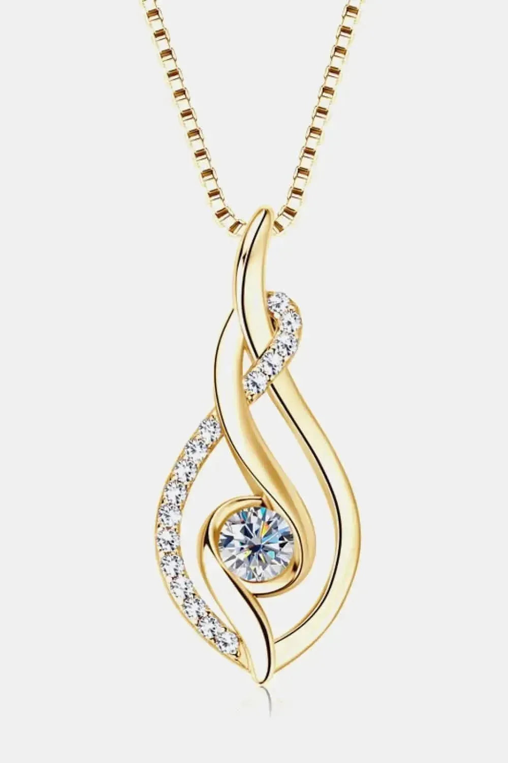 Moissanite 925 Sterling Silver Necklace - Bad Moms Club