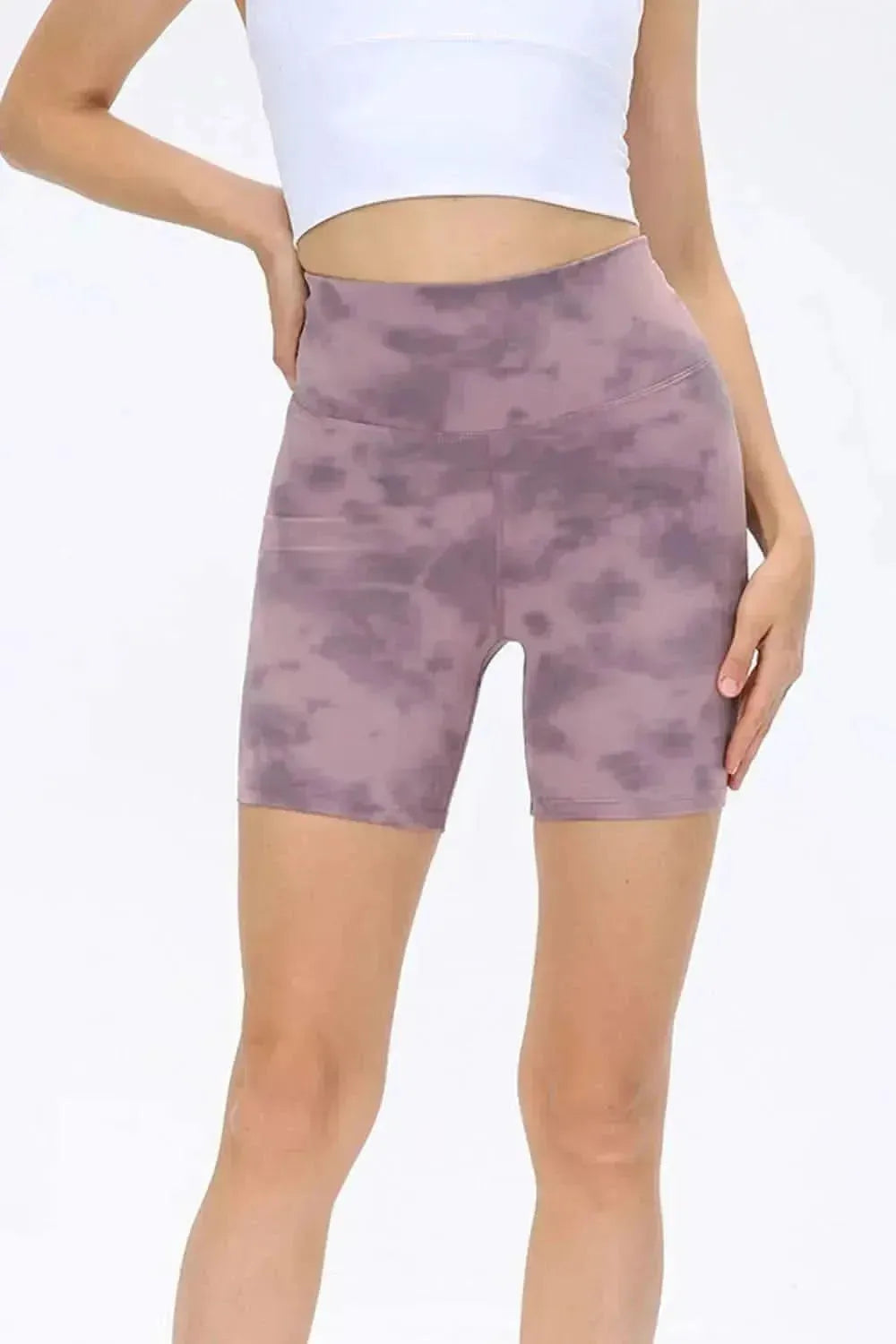 Wide Waistband Sports Shorts - Bad Moms Club