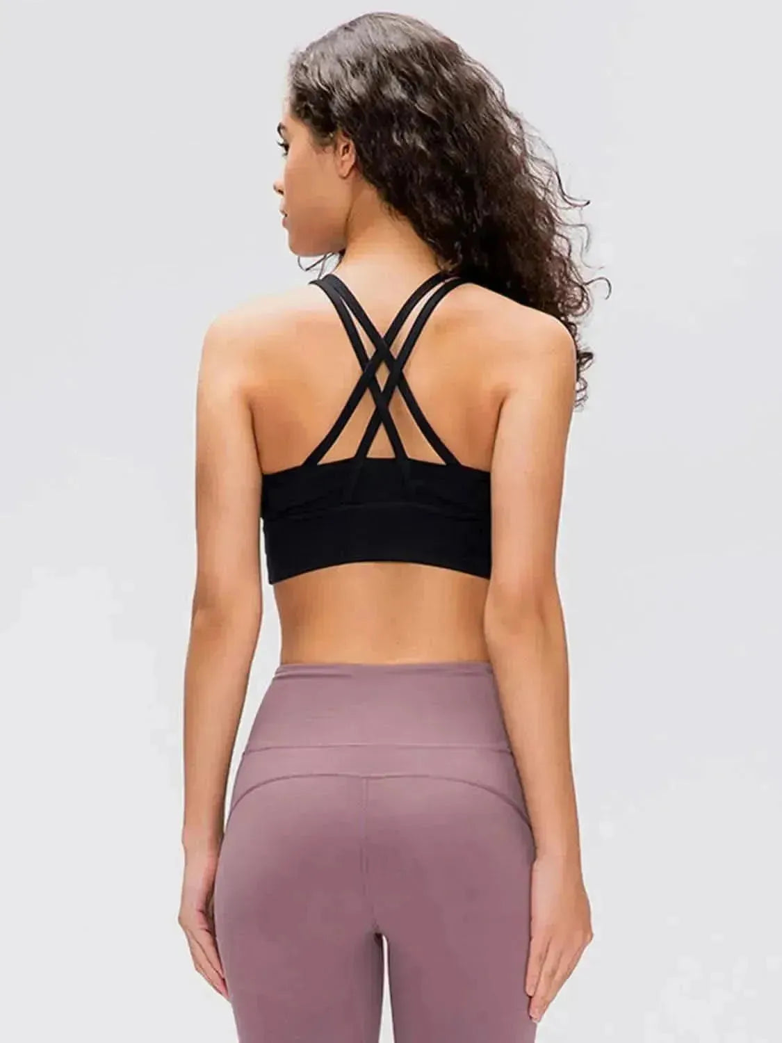 Crisscross Scoop Neck Active Tank - Bad Moms Club