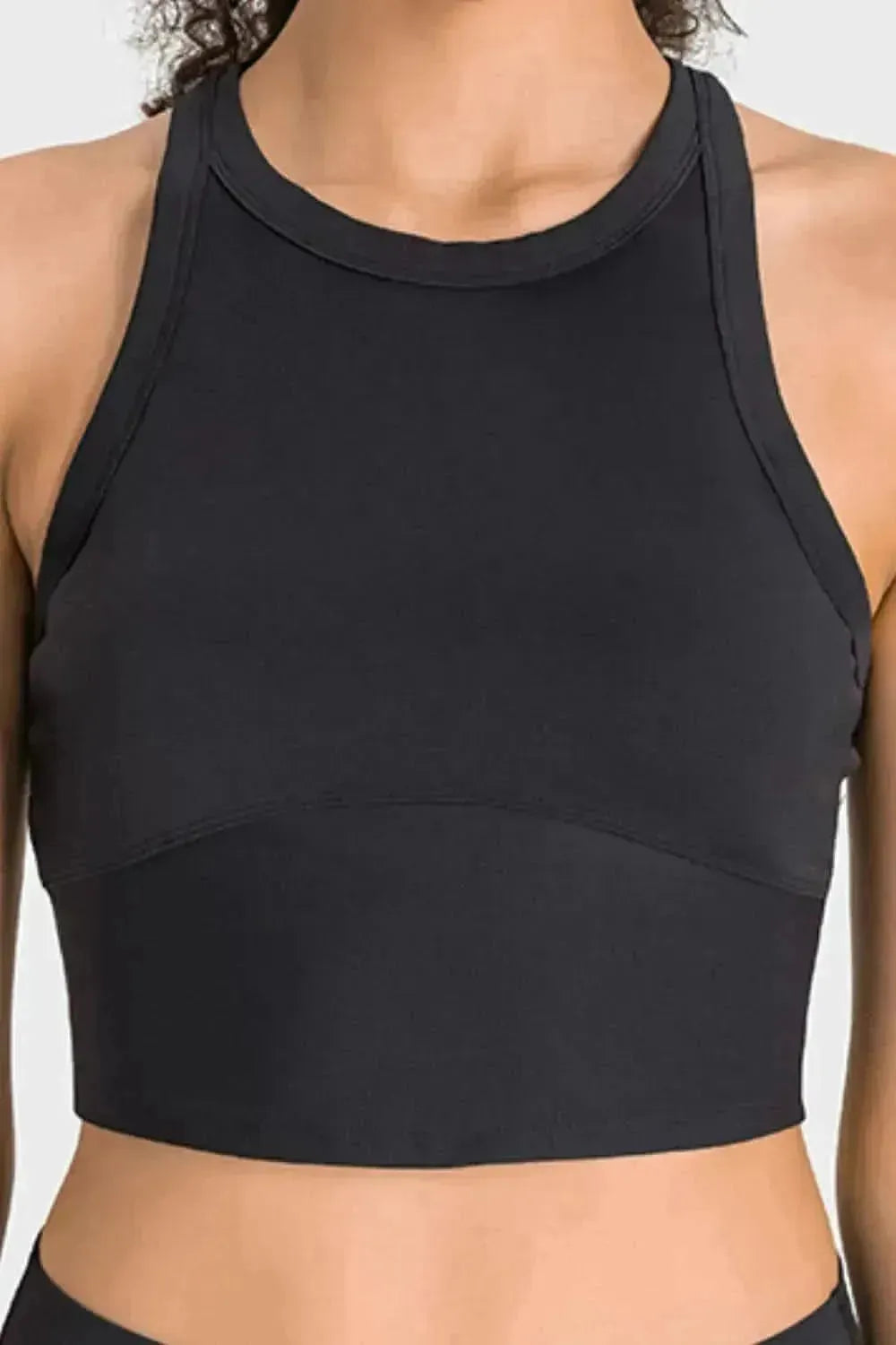 Racerback Cropped Sports Tank - Bad Moms Club
