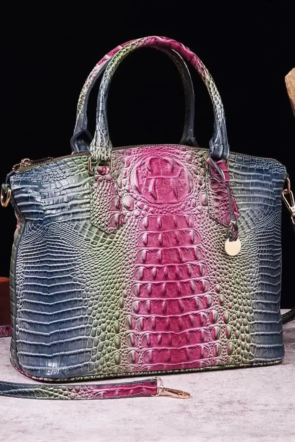 Gradient PU Leather Handbag - Bad Moms Club