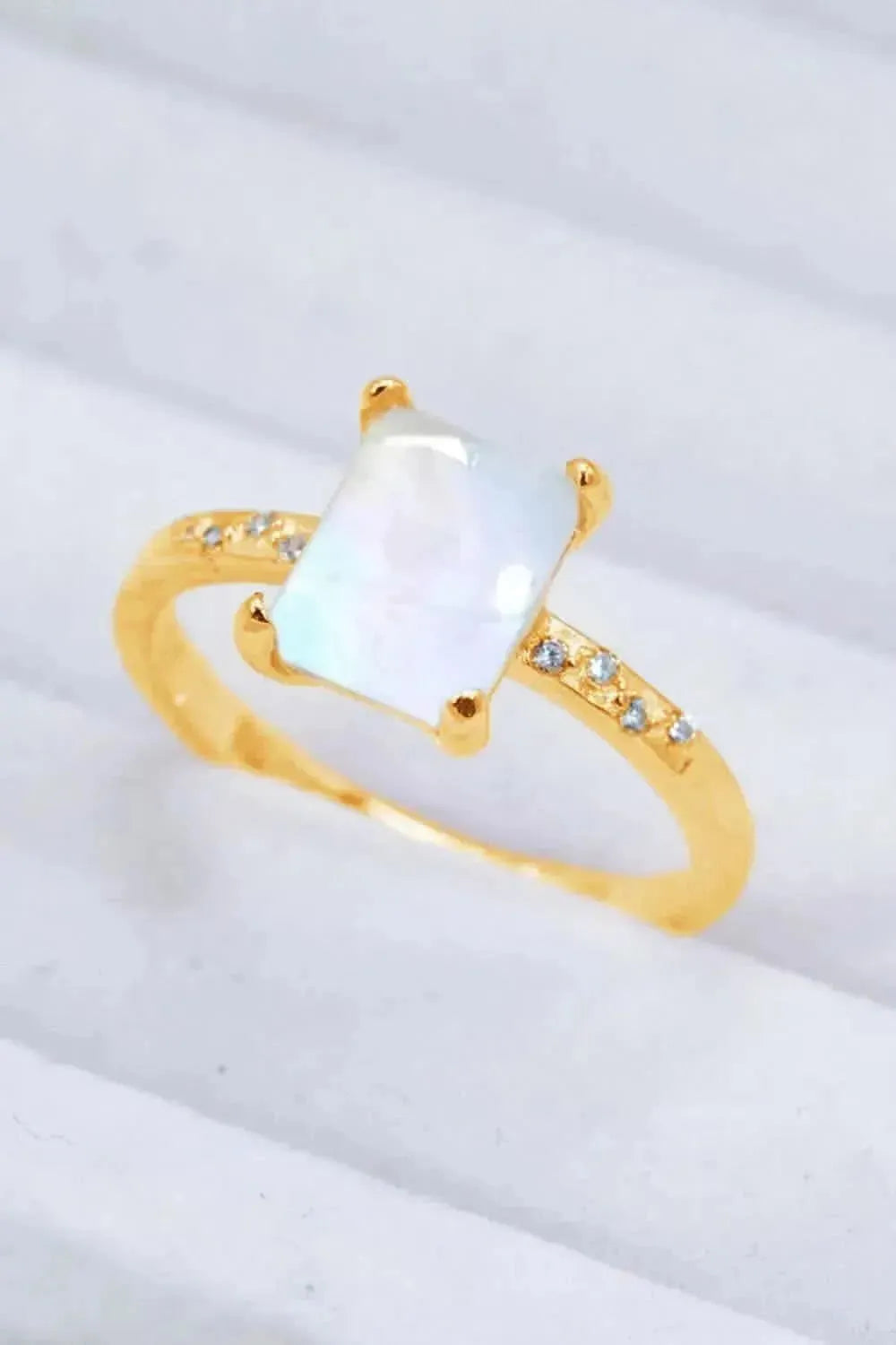 Square Moonstone Ring - Bad Moms Club