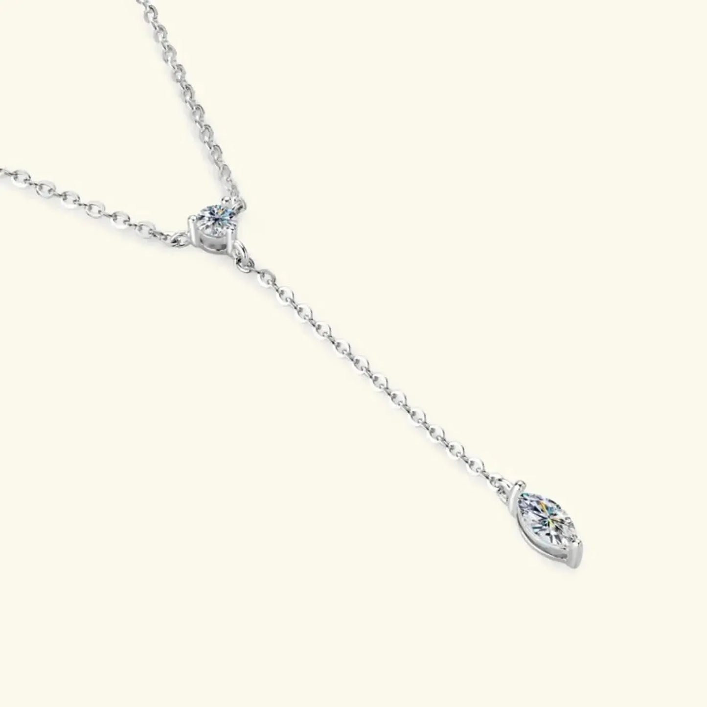 Moissanite 925 Sterling Silver Necklace - Bad Moms Club