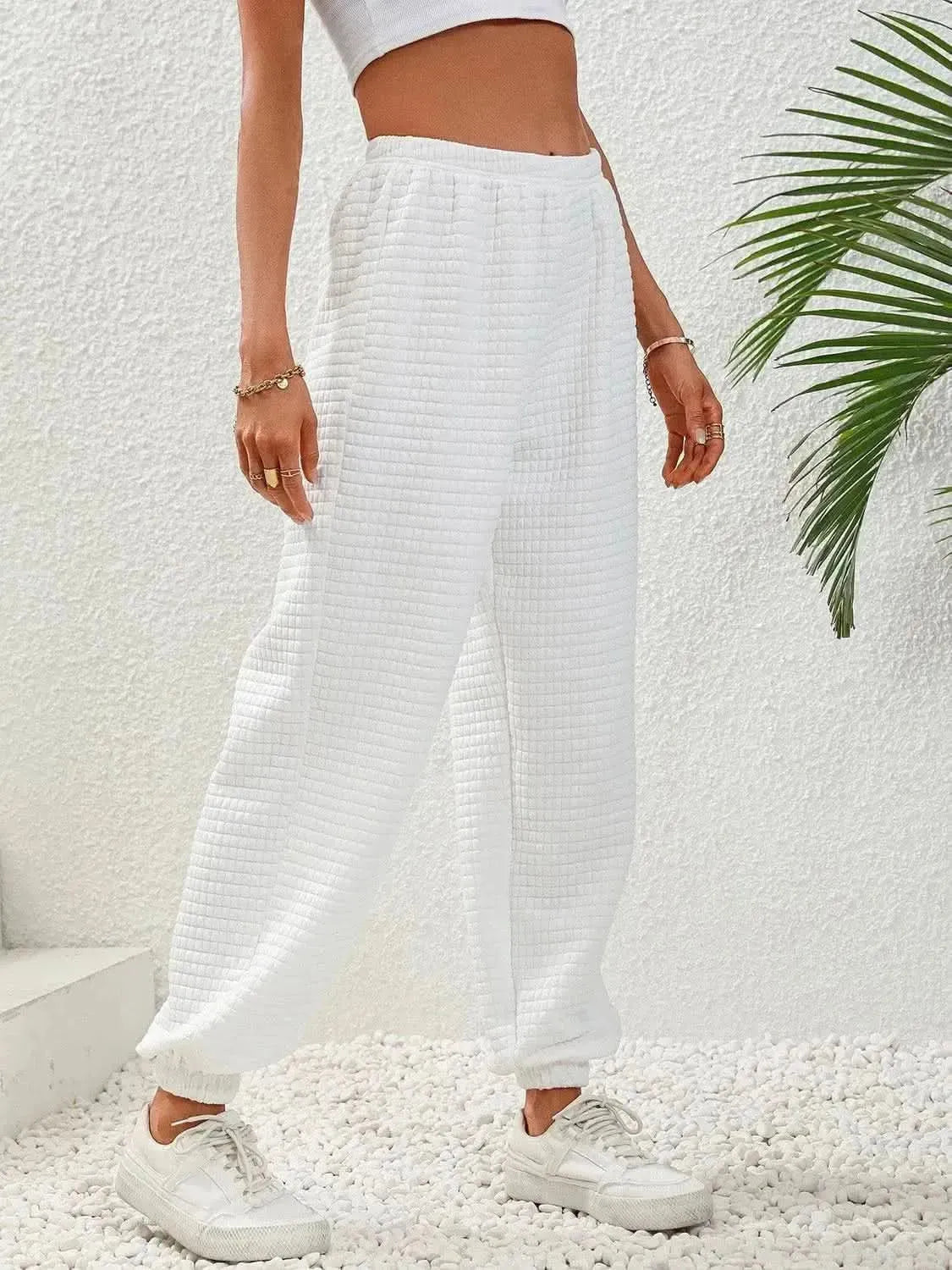 Textured Pull-On Joggers - Bad Moms Club