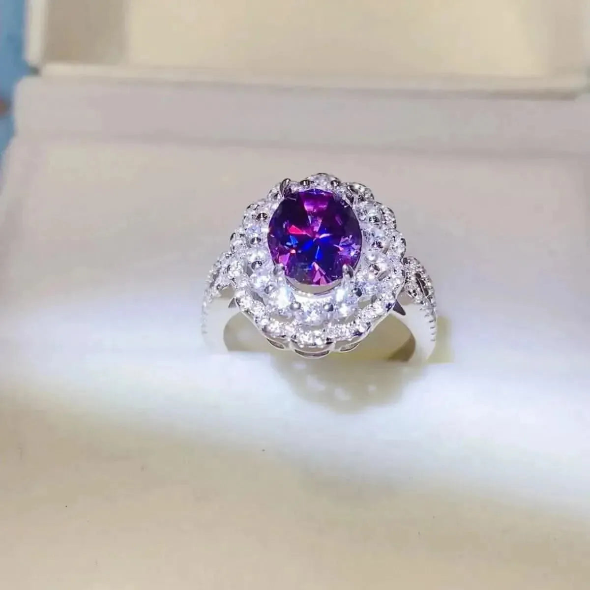 2 Carat Moissanite 925 Sterling Silver Ring - Bad Moms Club