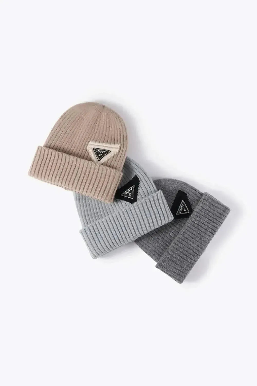 HAPPY Contrast Beanie - Bad Moms Club
