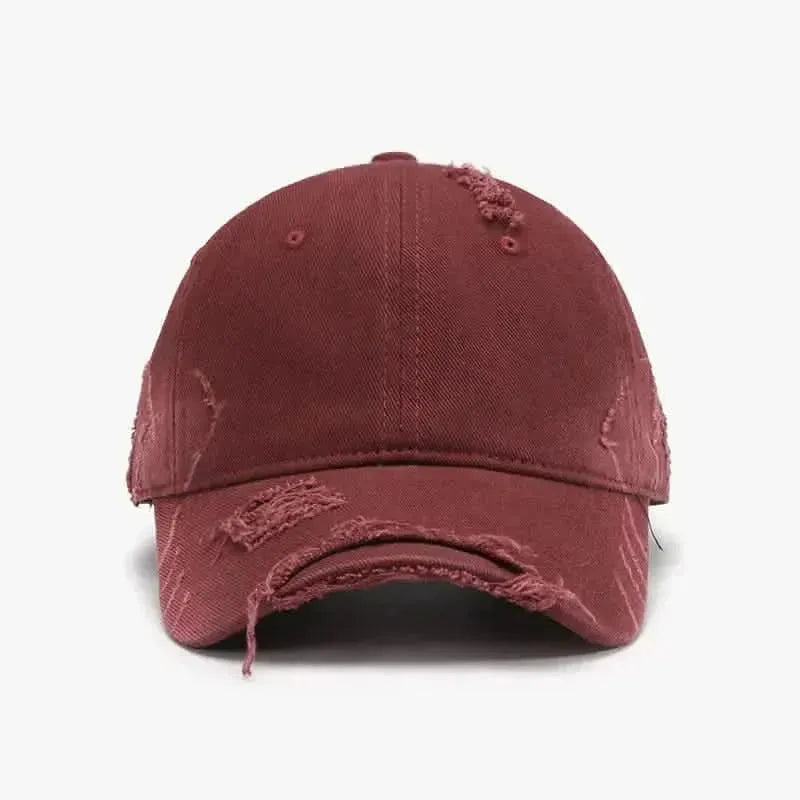 Distressed Adjustable Cotton Hat - Bad Moms Club