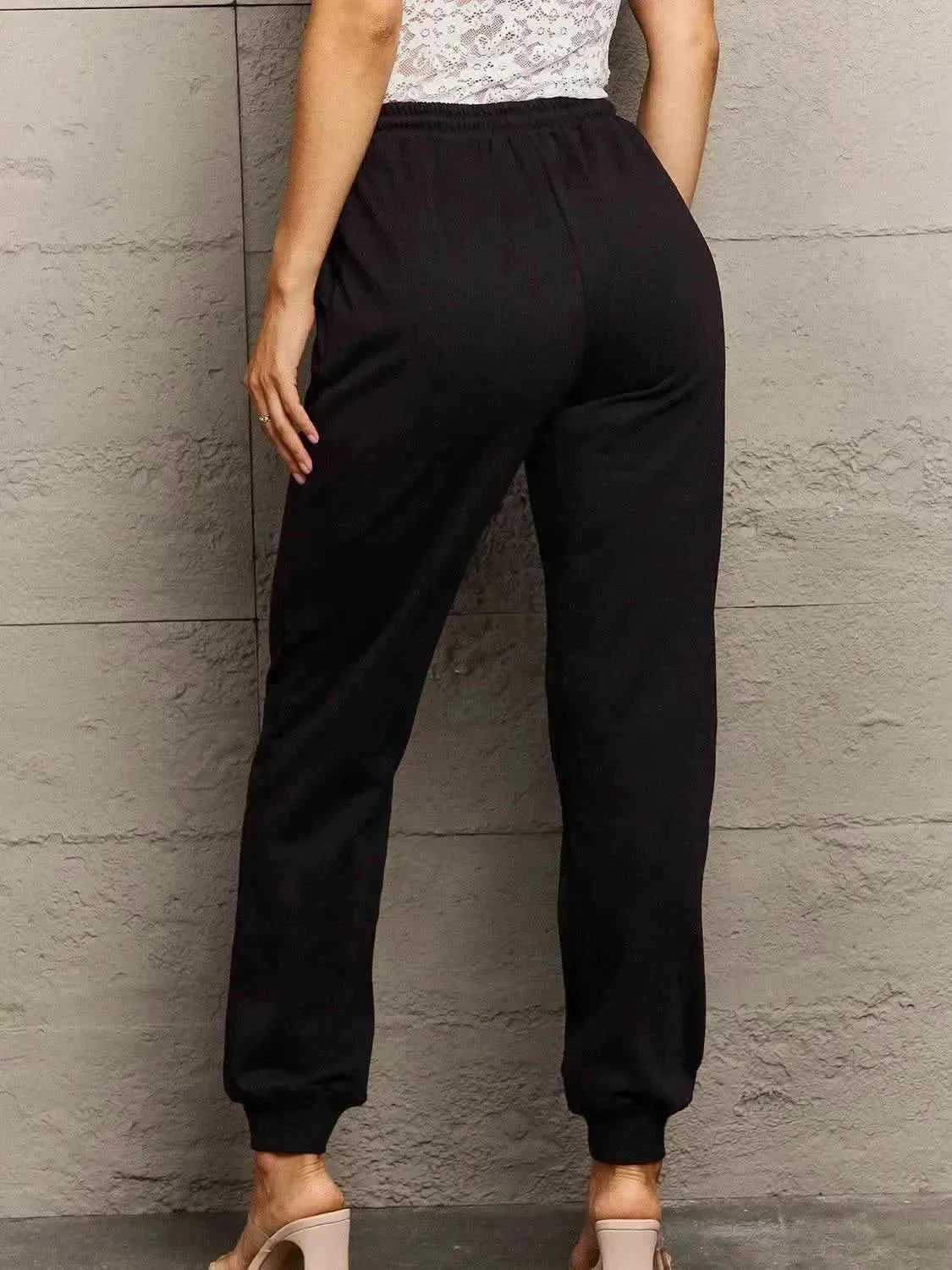 Simply Love Full Size Drawstring Sweatpants - Bad Moms Club