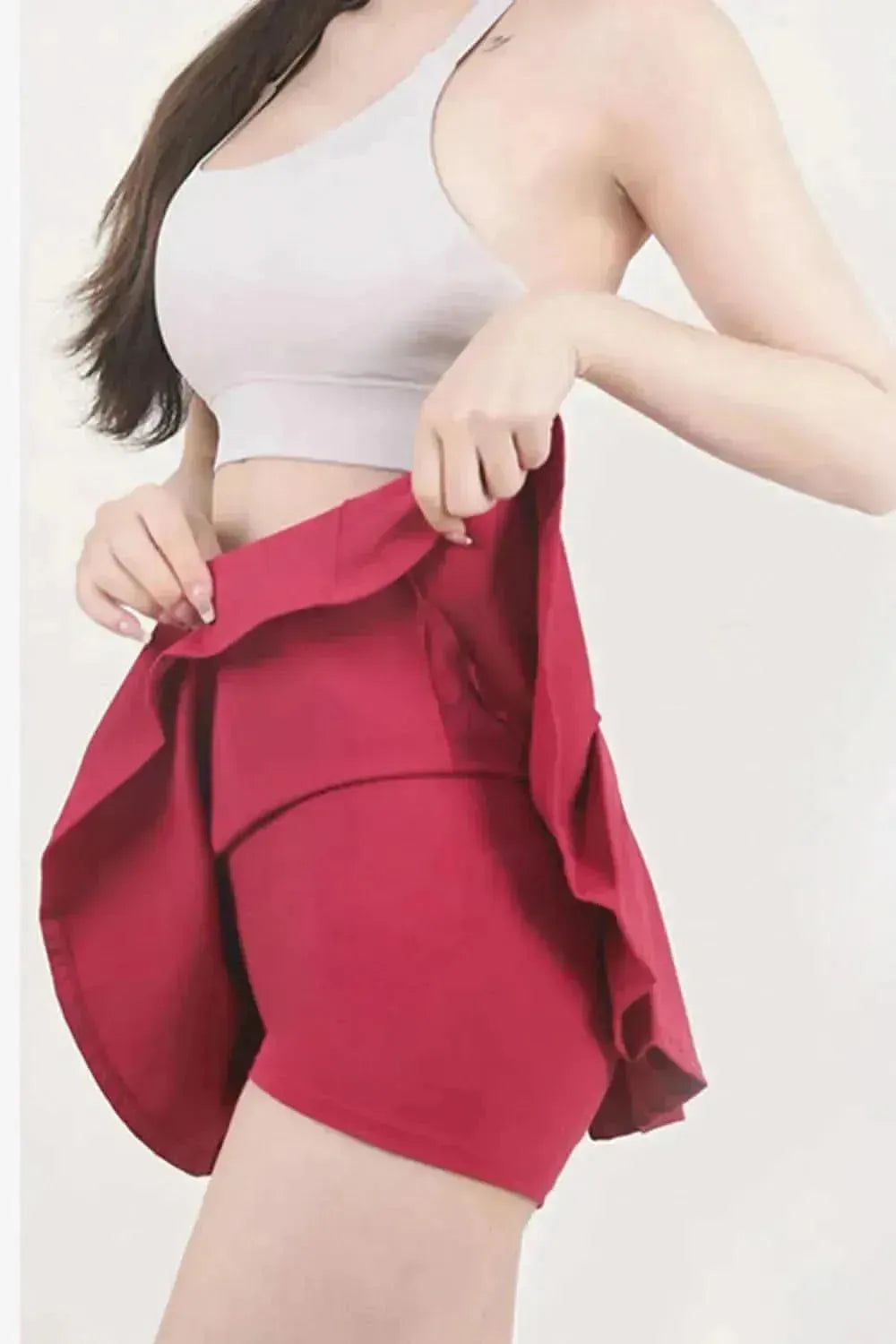 High Waist Pleated Active Skirt - Bad Moms Club