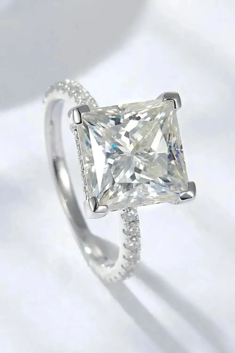 5.52 Carat Moissanite Side Stone Ring - Bad Moms Club