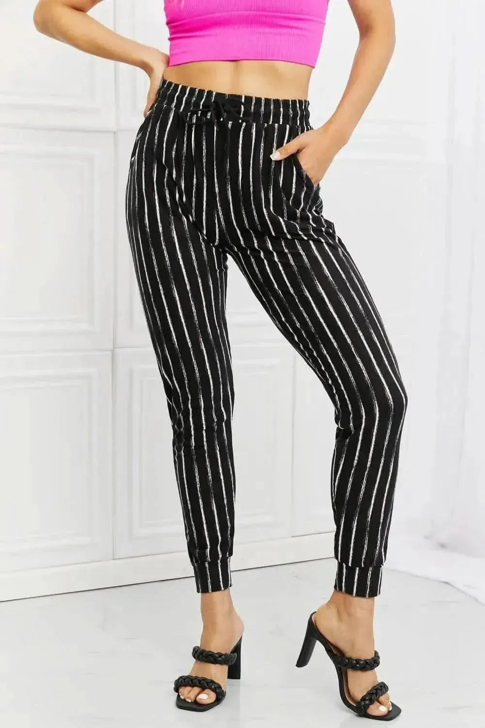 Leggings Depot Stay In Full Size Joggers - Bad Moms Club
