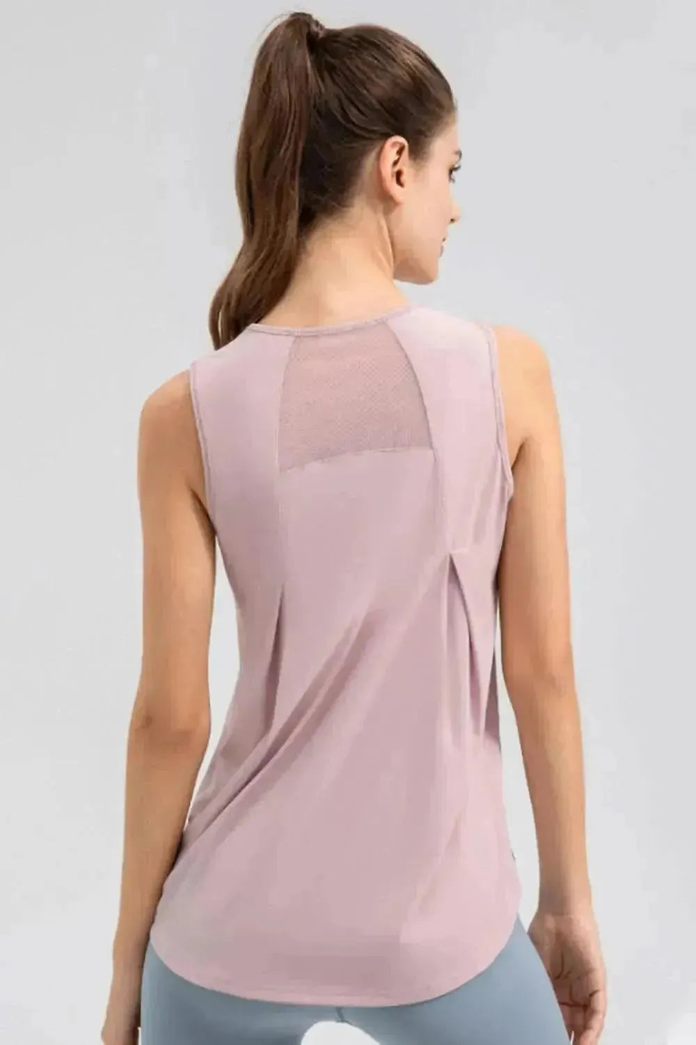 Round Neck Wide strap Active Tank - Bad Moms Club