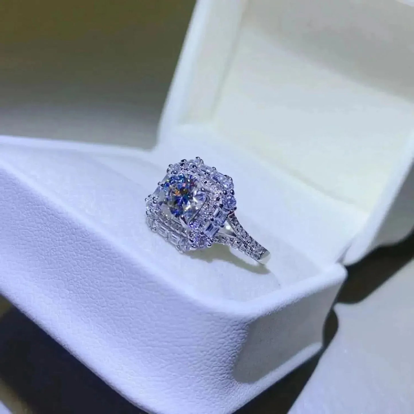 1 Carat Moissanite 925 Sterling Silver Ring - Bad Moms Club