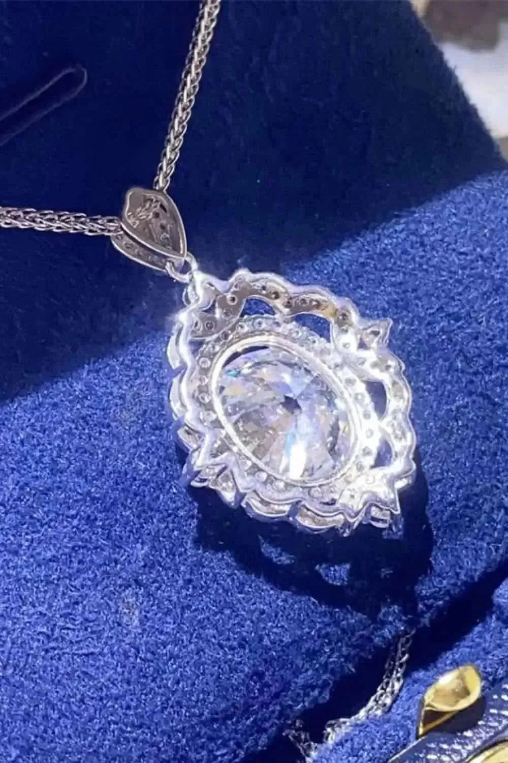 5 Carat Moissanite 925 Sterling Silver Necklace - Bad Moms Club