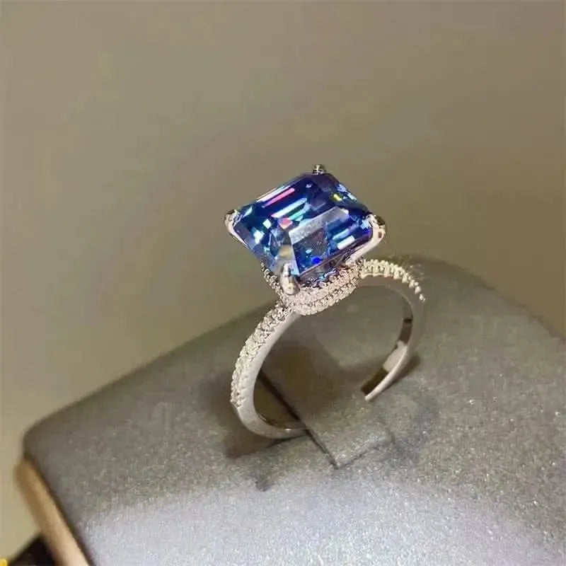 5 Carat Moissanite Zircon 925 Sterling Silver Ring - Bad Moms Club