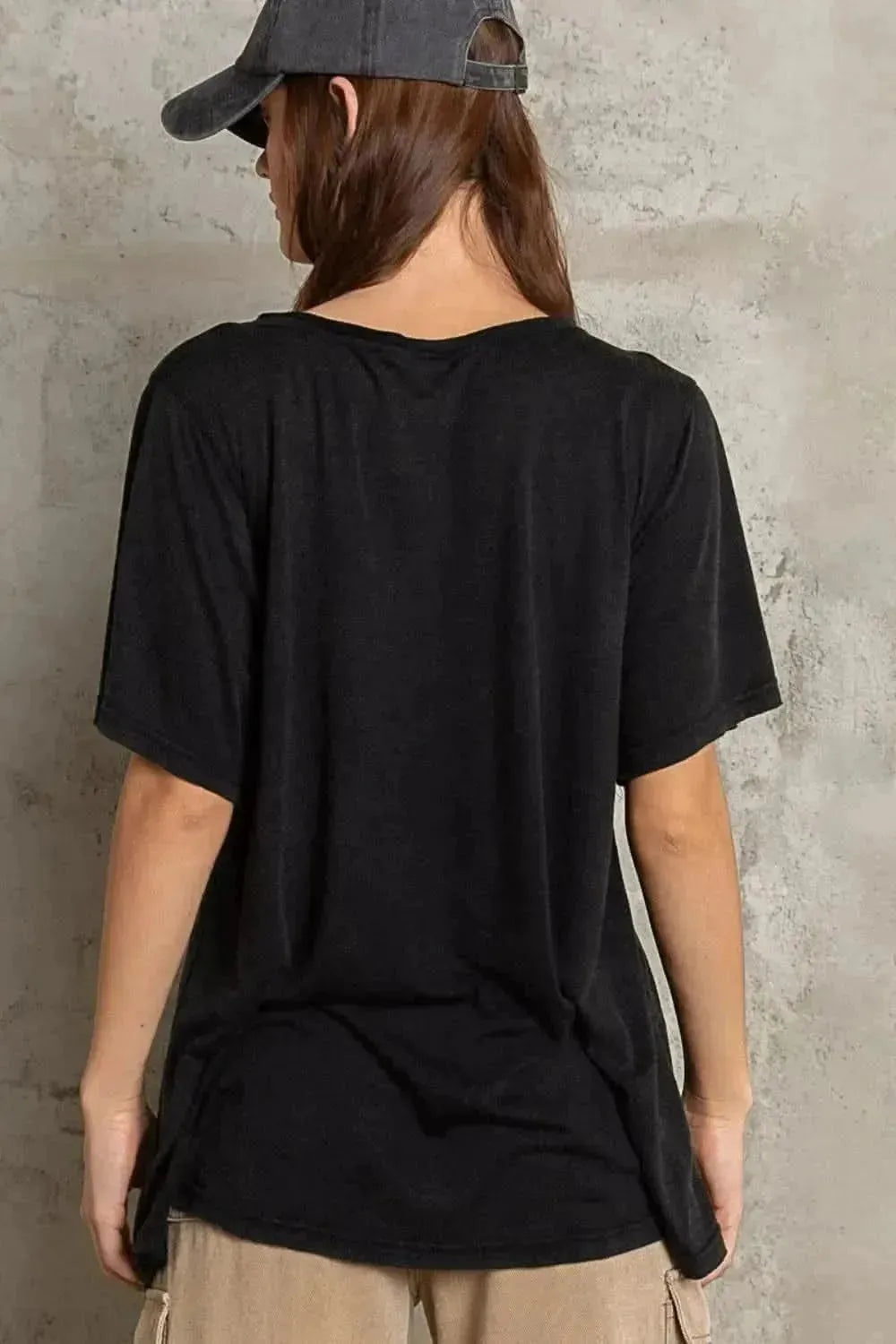POL V-Neck Short Sleeve T-Shirt - Bad Moms Club