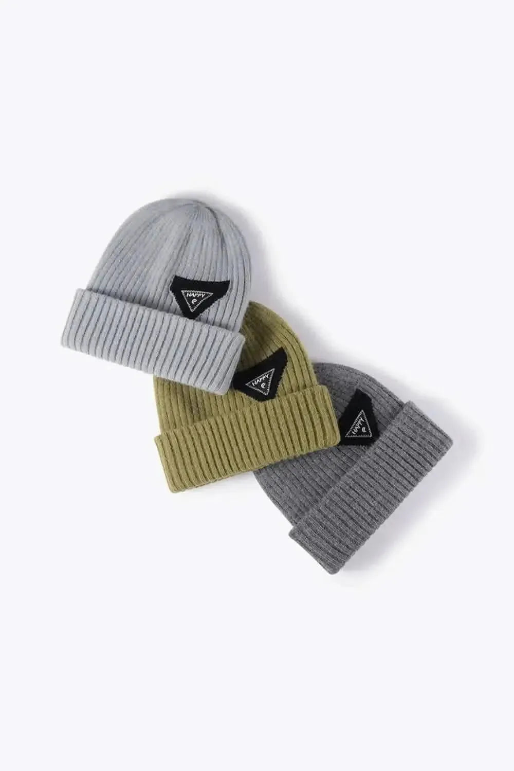 HAPPY Contrast Beanie - Bad Moms Club