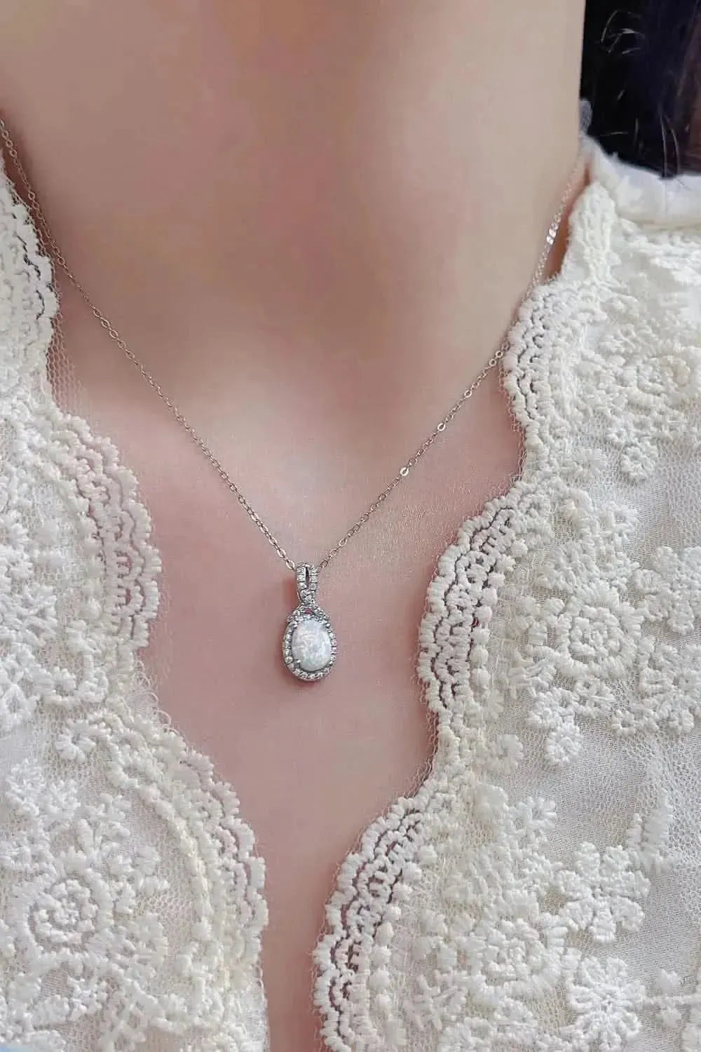 Feeling My Best Opal Pendant Necklace - Bad Moms Club