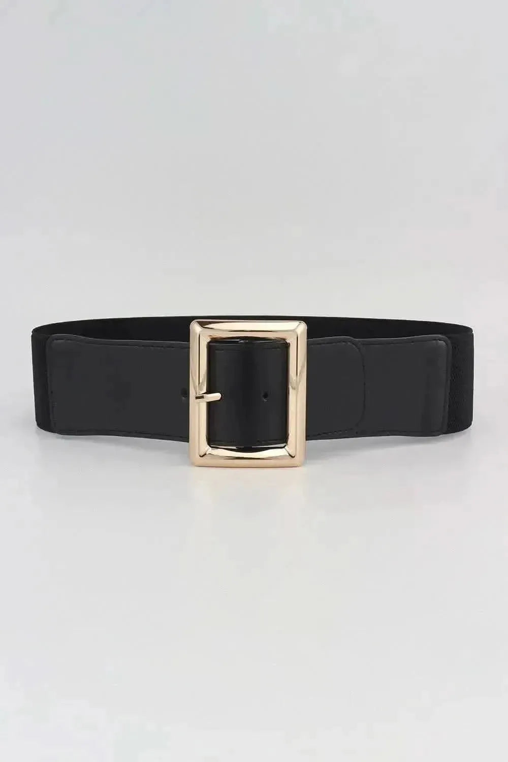 Rectangle Buckle Elastic Wide Belt - Bad Moms Club