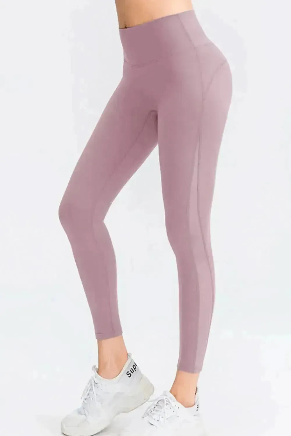 Wide Waistband Slim Fit Long Sports Pants - Bad Moms Club